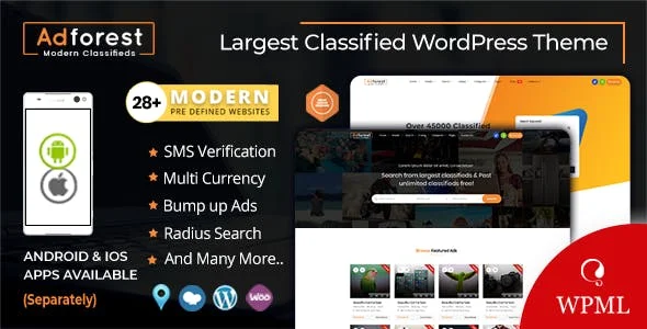 AdForest Classified Ads WordPress Theme