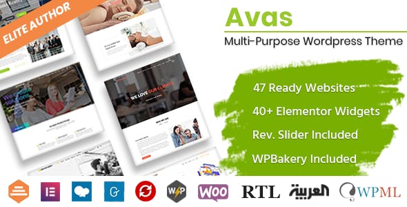 Avas Multi Purpose WordPress Theme