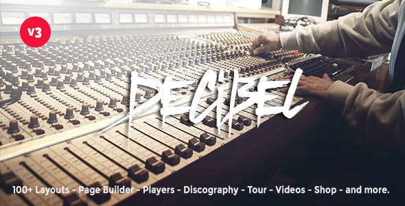 Decibel Professional Music WordPress Theme