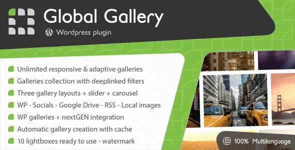 Global Gallery WordPress Responsive Gallery 1 1