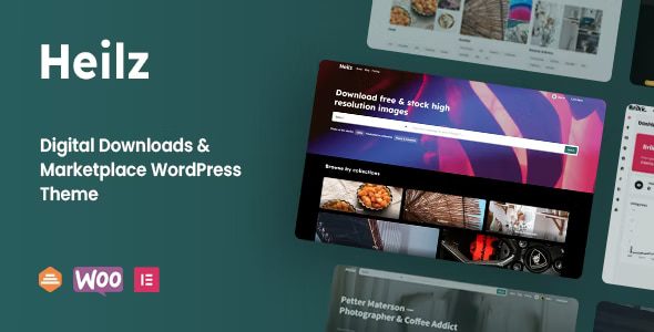 Heilz Digital Downloads Marketplace WordPress Theme