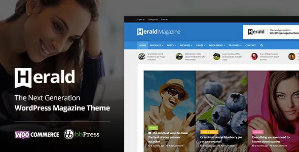 Herald Newspaper News Portal WordPress Theme