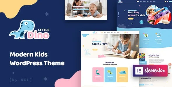 Littledino Modern Kids WordPress Theme