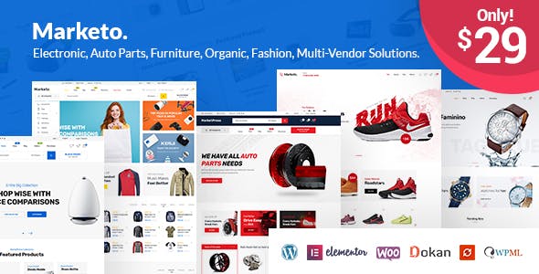 Marketo eCommerce Multivendor Theme 1