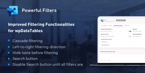 Powerful Filters for wpDataTables Cascade Filter for WordPress Tables