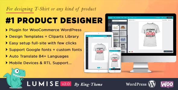 Product Designer for WooCommerce WordPress v2.0.3 – LUMISE