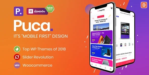 Puca Optimized Mobile WooCommerce Theme