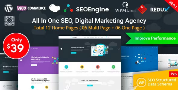 SEO Engine Digital Marketing Agency WordPress Theme