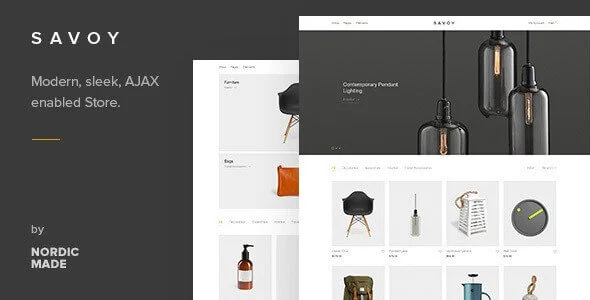 Savoy Minimalist Ajax Woocommerce Theme