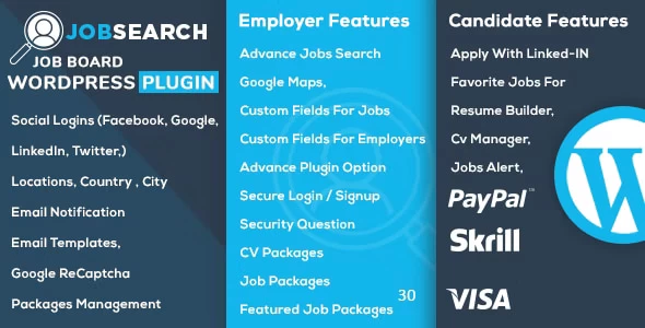 WP JobSearch GPL v2.1.8 – WP Job Board WordPress Plugin