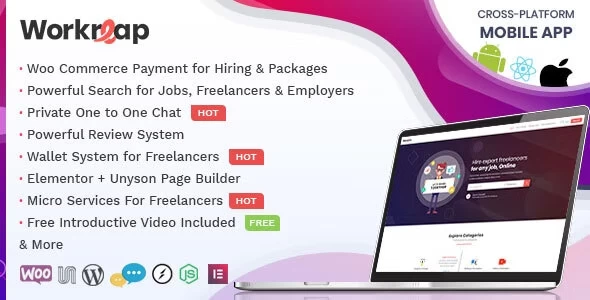 Workreap Freelance Marketplace and Directory WordPress Theme