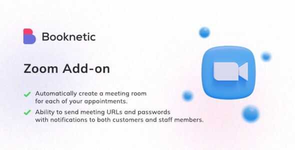 Zoom integration for Booknetic GPL v1.0.8